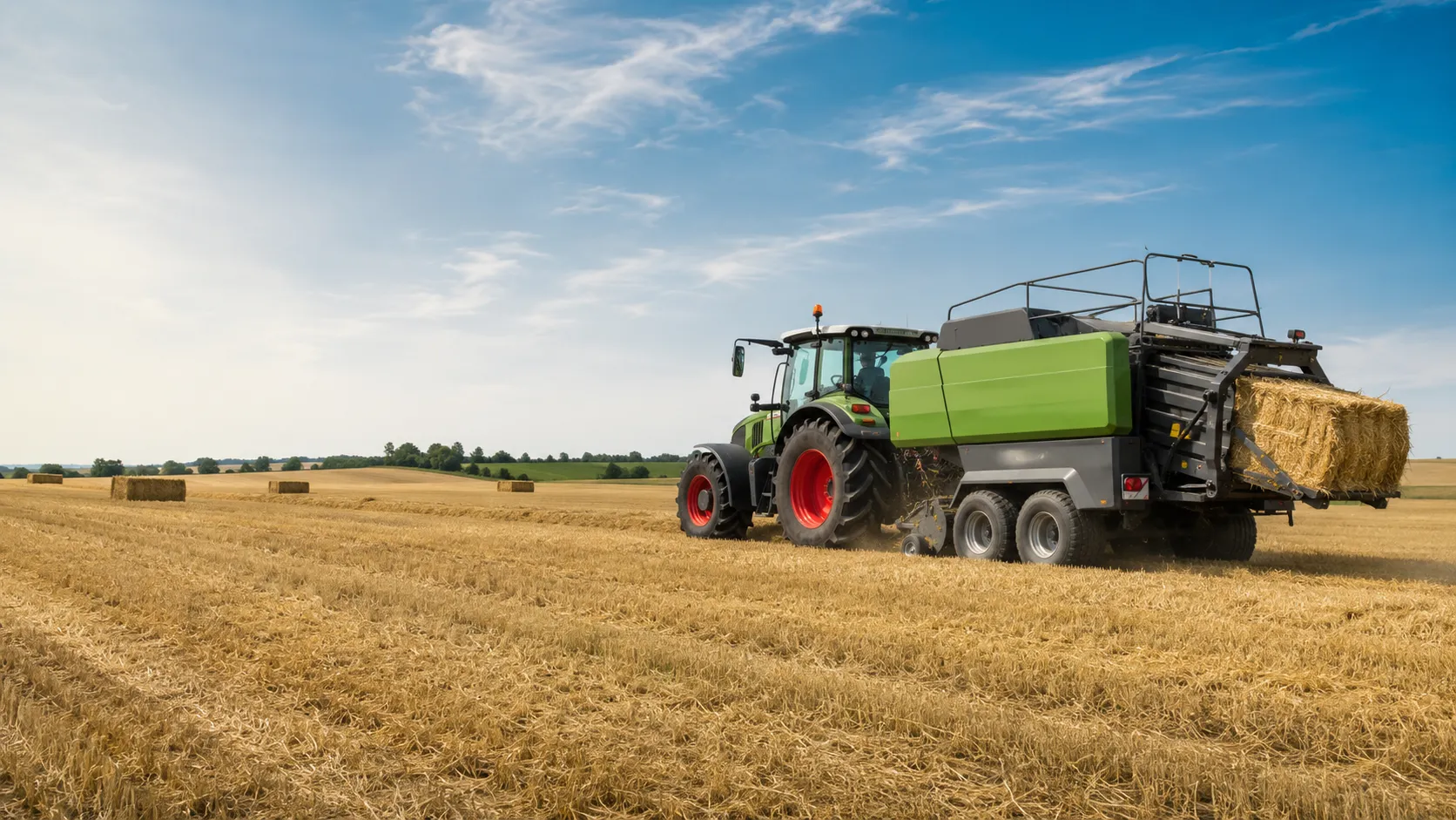 9JYY-2.5 round bale transporter collecting bales from field